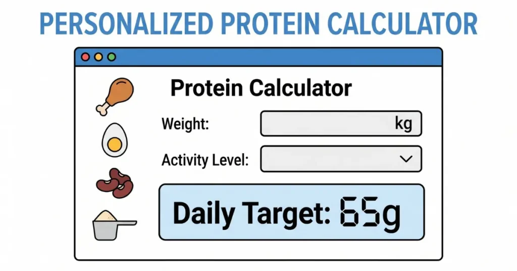 protein intake calculator calculation sample